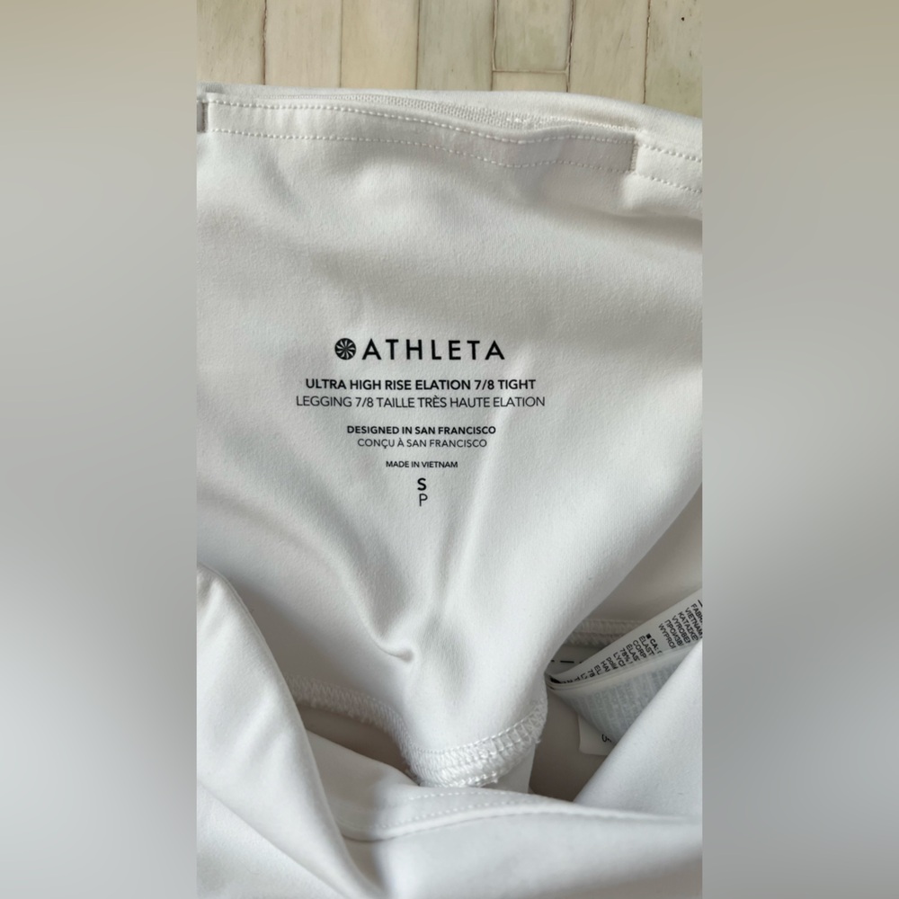 Athleta ELATION ULTRA HIGH RISE 7/8 LEGGING - Bright White - Small - Picture 7 of 9
